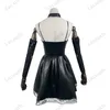 Death Note Cosplay Kostüm Misa Amane Kunstleder Sexy Kleid Hals schmuckstrümpfehalskette Uniform Outfit Halloween 240110