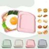 Serviesgoed Sandwichcontainers Lunchbox Toastopslag met deksel Draagbare koffer Herbruikbare magnetron