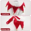 Coleiras para cães Natal Coleira para animais de estimação Puppy Neckwear Fontes para festas Kitten Bell Poliéster Cat Holiday Scarf