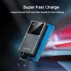 Cell Phone Power Banks 20000mAh Power Bank With Micro USB TYPE C Cable Portable Charger PowerBank External Battery For iPhone Samsung HuaweiL240111