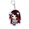 Portachiavi Anime Hololive Vtuber Portachiavi Figure Kawaii Inugami Korone Shirakami Fubuki Collezione Cosplay Borsa portachiavi Pendent Fans Regalo