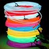 New LED EL Wire Neon Light Car Interior Ambient Light Strip Dance Party Glow DIY Flexible Cable Luminous Decorative Lamp 1/3/5M