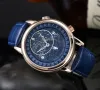 Luxe Hommes Femmes Mode 5102 6102 6104 Montres-bracelets ciel lune phase mouvement automatique montres hommes fond transparent hommes montre