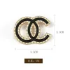 20style Brand Designer C Double Letter Brooches Women Men Couples Luxury Rhinestone Crystal Pearl Brooch Suit Pin Metal Fashion Jewelry Accessories5