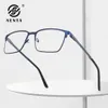 Anti lumière bleue lunettes carrées cadre hommes Prescription lunettes de lecture optique-lunetterie lunettes montures de lunettes hommes 240110