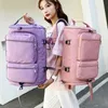 Large Capacity Women's Travel Bag Casual Weekend Travel Backpack Multifunction Fashion Crossbody Ladies Sports Yoga Luggage Bags 240111