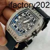 Richdsmers Watch Factory SuperClone-kalender 38,7 47,5 mm RM67-01 Platinum Originele diamant/halve diamant rode pittige kip