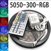 5M مرنة RGB LED LED Strip 16ft 5050 SMD 5M 300 LEDs مع 44Key IR Remote Controller290a