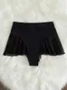 Conjunto de bikini bottoms 2023 novo maiô feminino cintura alta babados tanga banho feminino preto calças brasileiras maiô inferior praia