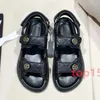 channellies shoes Designer channel shoes sandals slipper Women Sandals High Quality sliders Crystal Calf leather shoes quilted Platform Summer Comfortable Beach