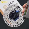 Gra Gecertificeerd Pass Diamond Tester Hip Hop Ketting Iced Out 925 Sterling Zilver 15mm Moissanite Cubaanse Link Chain voor Mannen