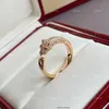 Hot Selling Classic Brand 925 Sterling Silver Leopard Head Ring Ladies Personality Trend Luxury Jewelry Party Couple Gift