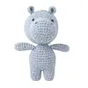 Outras artes e artesanato Crochet Stuffed Kids Knit Múltiplo Tipo Animal Forma Apaziguar Brinquedo 066B YQ240111