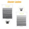 Brushes Quewel Lashes Kit DIY Lash Extensions 144 Clusters Eyelash with Lash Bond and Seal Lash Glue Remover DIY Makeup Set Lashes Kits