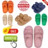 Designer Casual Platform Slides tofflor Män Kvinna Anti Slip slitaresistent lättvikt Lågklippta mjuka sulor Sandaler Flat Summer Beach Slipper