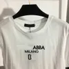 Camiseta de diseñador para mujer, ropa de marca para mujer, top de verano con logo de letra, camisa para mujer, 11 de enero