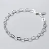 Anklets TrustDavis Real 925 Sterling Srebrna moda Ins Romantyczne kostki bransoletki 4 mm łańcucha dla kobiet najlepsza przyjaciółka biżuteria DA1626