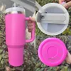 Tumbler da 40 once di neon H2.0 Rainbow Tumbler Bottle d'acqua Portable Outdoor Sports Cup Outlo Viaggio