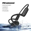 Hörlurar TWS Bone Conduktion IPX8 Vattentäta hörlurar med Mic Bluetooth Wireless Headset Sports Högkvalitativa hörlurar för smartphone