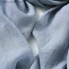 Bufandas 95 * 195 cm Algodón Lino Bufanda de seda Pañuelo largo Mujeres Bufandas Mantón Wrap Lady Hijab Muffler Verano Mujer Playa Protector solar Pareo Q240111