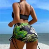 Ställ in nya sexiga boho färgglada bikini 2023 Kvinnor baddräkt Push Up Bikini Set Thongs Brazilian Bathing Two Piece badkläder för damer
