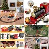 Electric/Rc Track Engine Cargo Car And Long Tracks Electric Toy Train Set With Steam Locomotive Battery Operated Play Toys Smo Drop Dhotc