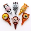 Wholesale Mini Animal Head Handheld Aluminum Film Balloon Hot Sale Gift Aluminum Foil Party Decoration Balloon BJ