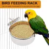 Andra fågelförsörjningar 5pack rostfritt stål matare set-parrot matning skål koppar mat vatten skålar hållare för bur små djur