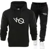 Fashion Hoodies Suit Mens Womens Jogging Hoodie Sweatpants Set Pullover Sports Tracksuit S-4XL 240110