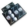 Merk Golfbal 12 stks/doos 3 kleuren volledige doel lijnen 3-delige golfspel bal Super Lange Afstand met retail-pakket dropship 240110