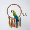 Other Bird Supplies Parrot Swings For Budgie Conures Perches Cotton Rope Cage Hanging Toys