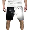Herr shorts sommar svartvitt mönster 3D tryckt NW941EG Träningspaket Mens knälängd basketboll