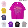 Men's T-Shirts Vintage Printing Sp5der 555555 Angel Number T Shirt Men Women B Quality Spider Web Pattern T-shirt Top Tees G230427 ISMD