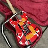 Stock Edward Eddie Van Halen Heavy Relic Red Franken 5150 Electric Gitar