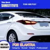 Peças de automóvel acessórios do carro indicador de sinal de volta streamer para hyundai elantra led luz traseira 11-16 luzes de freio reversas