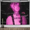 Lil Peep Wandteppich Wandbehang Look At The Sky Art Decke Schwarz Hippie Hexerei Wandteppiche Ästhetische Raumdekoration 240111