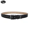 Punk Rock Belts for Men's Male Rivet Luxury Designer Belts Studded Belts Cowskin Hip Pop Belts for Jeans Cinturones Para Hombre 240110