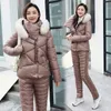 Lady Ski Jumpsuit Casual Tjock Winter Warm Women Snowboard Skisuit Outdoor Sports Skiing Pant Set Dragklapp SKID 240111