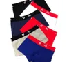 3PC Designer Sexy Sous-vêtements pour hommes Vintage Rouge Noir Bleu Shorts Underpant Correct Lettre Boxers Coton pour hommes Slips de luxe Marque confortable 6 couleurs
