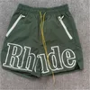 Rhude Mens shorts The designers mens shorts suit pants are loose, comfortable and stylish, fashionable new breathable casual Fifth pants