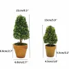 Gros jardin artificiel gazon arrangement de mariage Buxus étoile boules d'oiseaux buis topiaire paysage faux arbres pots plantes ZZ