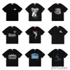 Vêtements de mode de créateurs T-shirts Tshirt Rhude American High Street Marque Été Casual Dessin animé Léopard Motif Animal Imprimé T-shirts à manches courtes pour EF7S