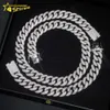 Gra Gecertificeerd Pass Diamond Tester Hip Hop Ketting Iced Out 925 Sterling Zilver 15mm Moissanite Cubaanse Link Chain voor Mannen