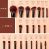 Jessup Makeup Brushes set3-21pcs Premium Synthetic Big Powder Brush Foundation Concealer Eyeshadow Eyeliner Spoolie Wooden T271 240110