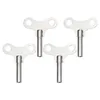 Clocks Accessories 4 Pcs Clock Key Keys Repairing Winders Winding For Button Steel Tools Replacements Metal