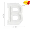 5 stks veel opstrijkbare patches letters wit geborduurd voor kleding thermoadhesive naai bulk letras cijfer applique parches pack diy