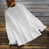 Camicette da donna stile coreano camicia bianca per tutti gli abbinamenti primavera autunno semplice casual vintage manica lunga abbottonatura elegante abbigliamento donna top