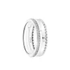 Ringar 100% Ny 925 Sterling Silver Signature Pave Beads Ring Bröllopsförlovningsringar för kvinnor smycken Bague Femme grossist