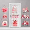 Autres fournitures de fête d'événement Saint-Valentin porte suspendue ornements de mariage romantique pendentif coeur d'amour bannière de voiture Happy Valentines décoration de la maisonvaiduryd