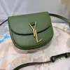 Designer Bag Women's Classic Luxury Metal Letter Saddle Bag In Smooth Leather Leather Handbags Womens Crossbody Bag No Box